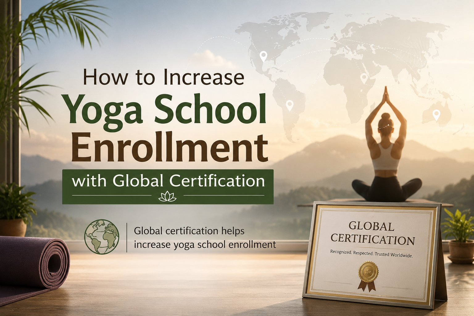 How to Increase Yoga School Enrollment with Global Certification?